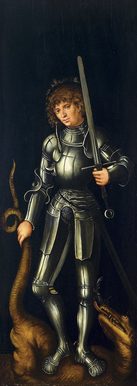 Saint Georges [verso, aile droite] - Lucas Cranach the Elder