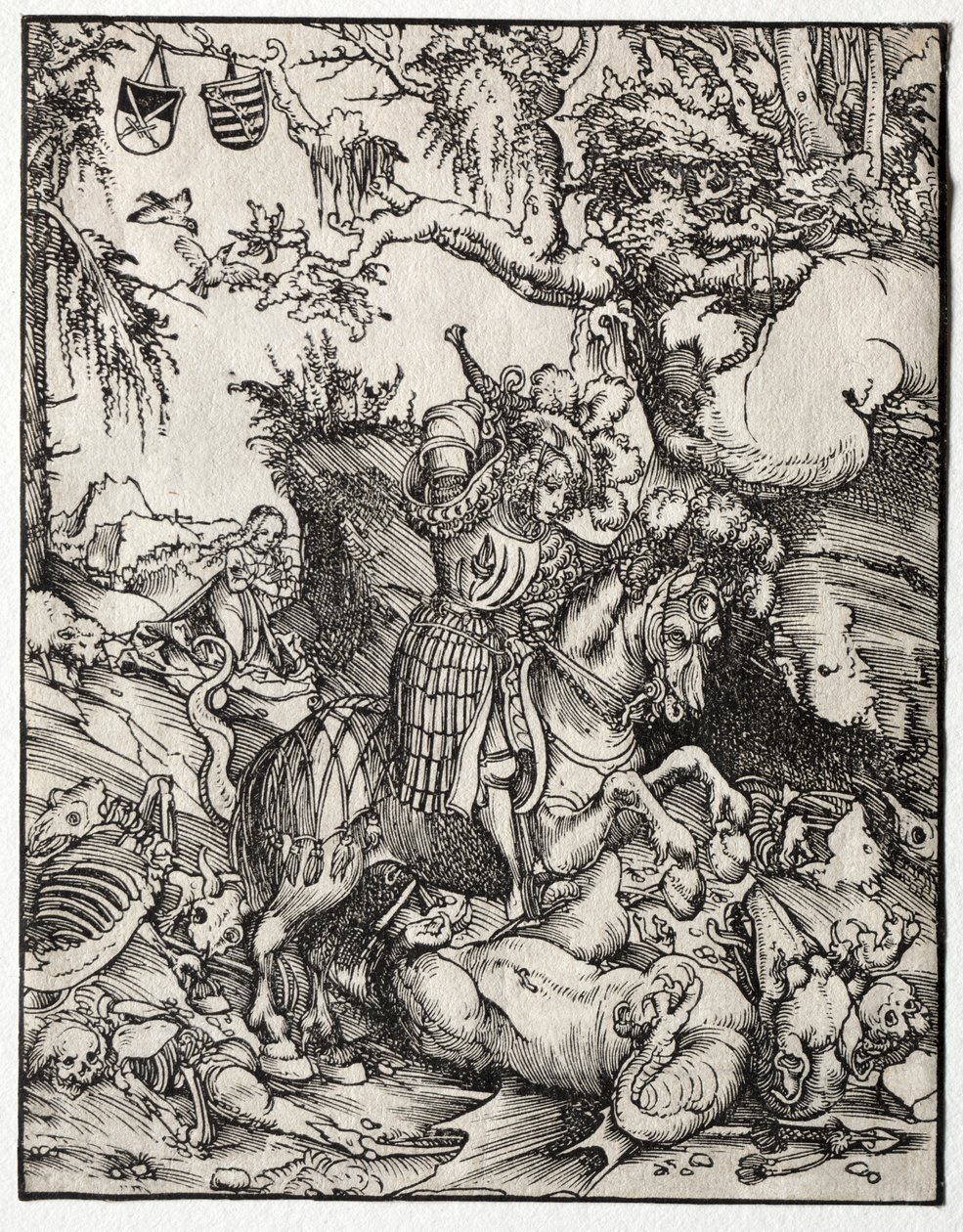 Saint Georges terrassant le dragon, 1500s - Lucas Cranach the Elder