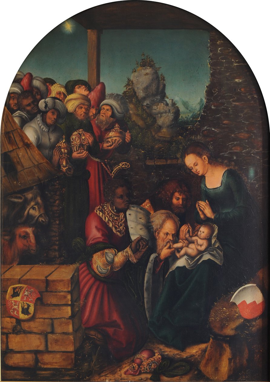 French : L'adoration des rois mages The Adoration of the Magi