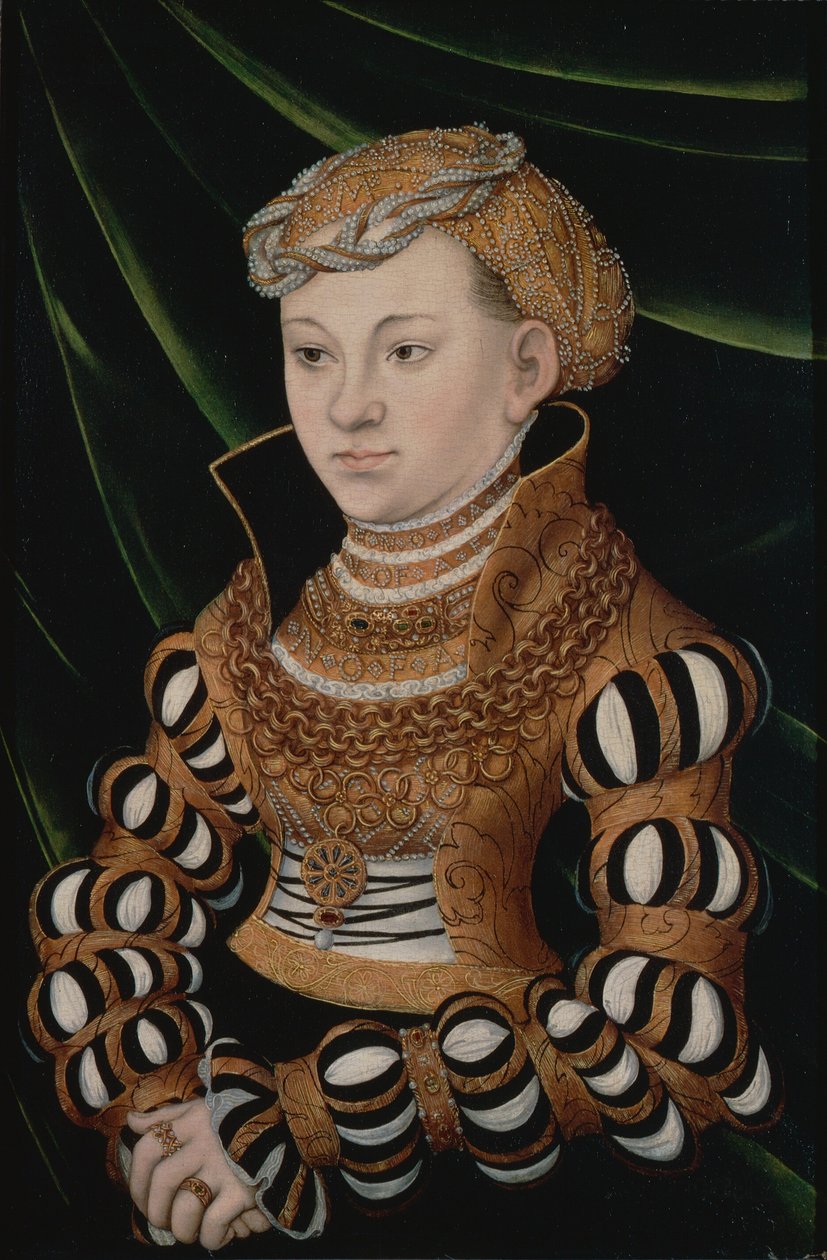 Portrait de la princesse Margaret de Saxe - Lucas Cranach the Elder and workshop