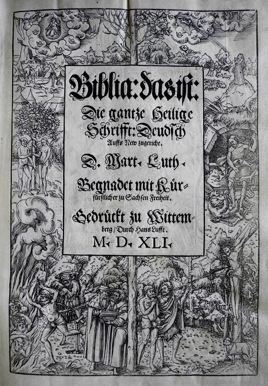 Conception de couverture Biblia par Martin Luther - Lucas Cranach the Younger