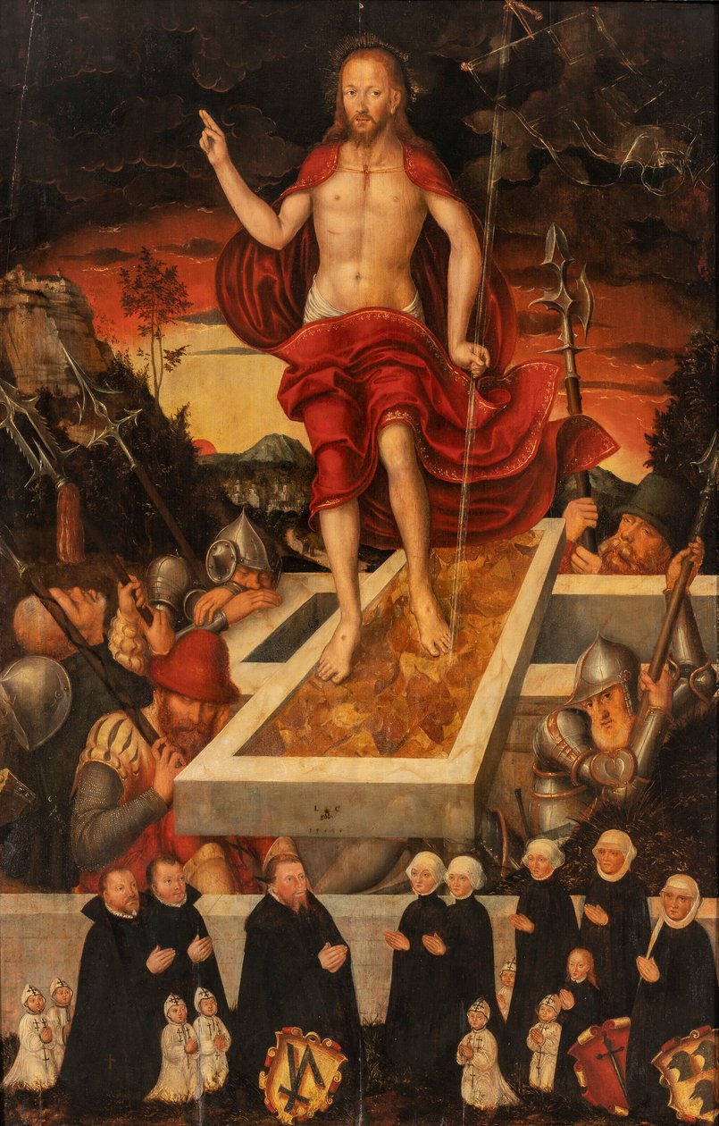 Allemand : Auferstehung Christi La résurrection du Christ - Lucas Cranach the Younger