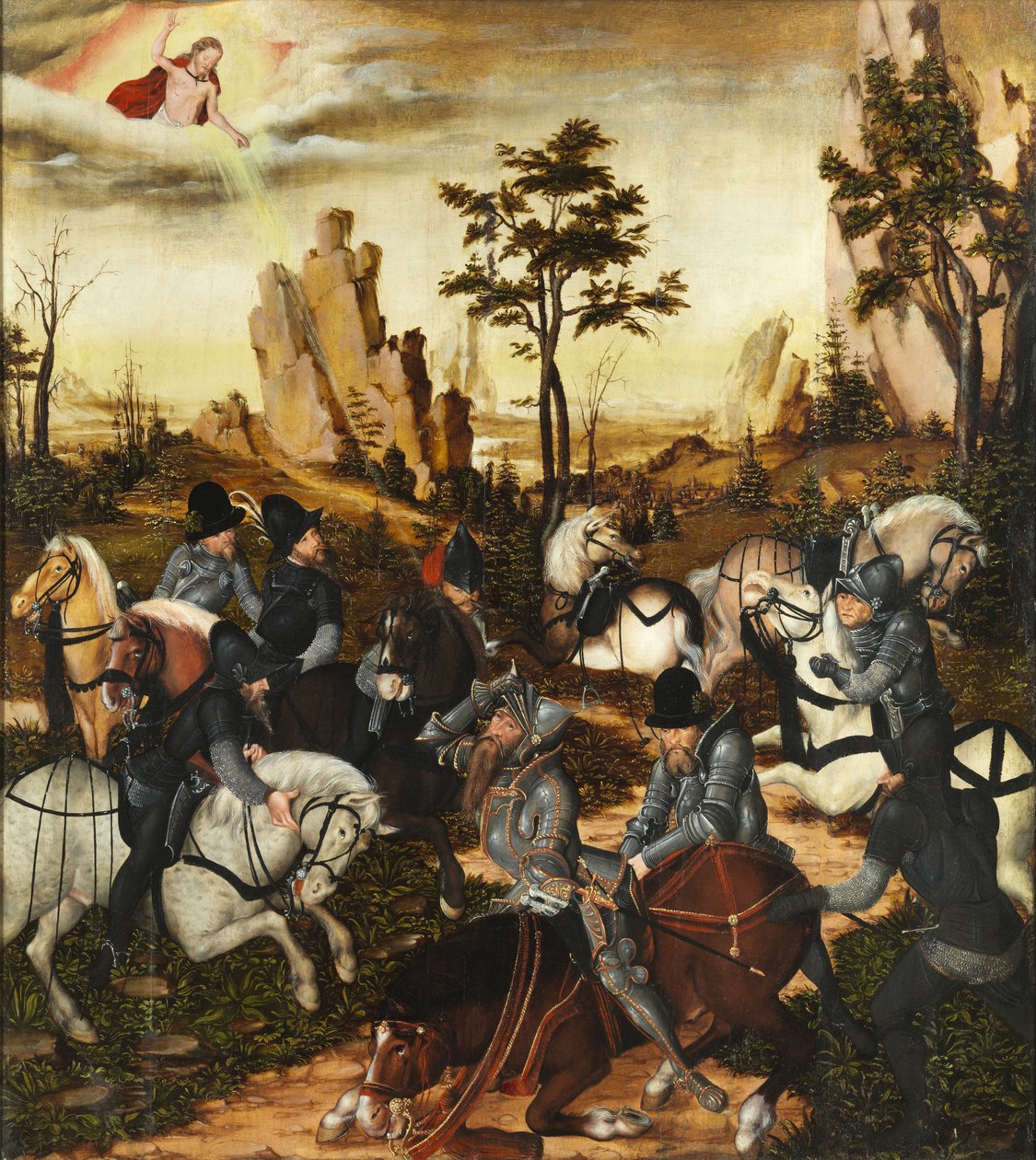 French : La conversion de Paul The Conversion of Saint Paul - Lucas Cranach the Younger