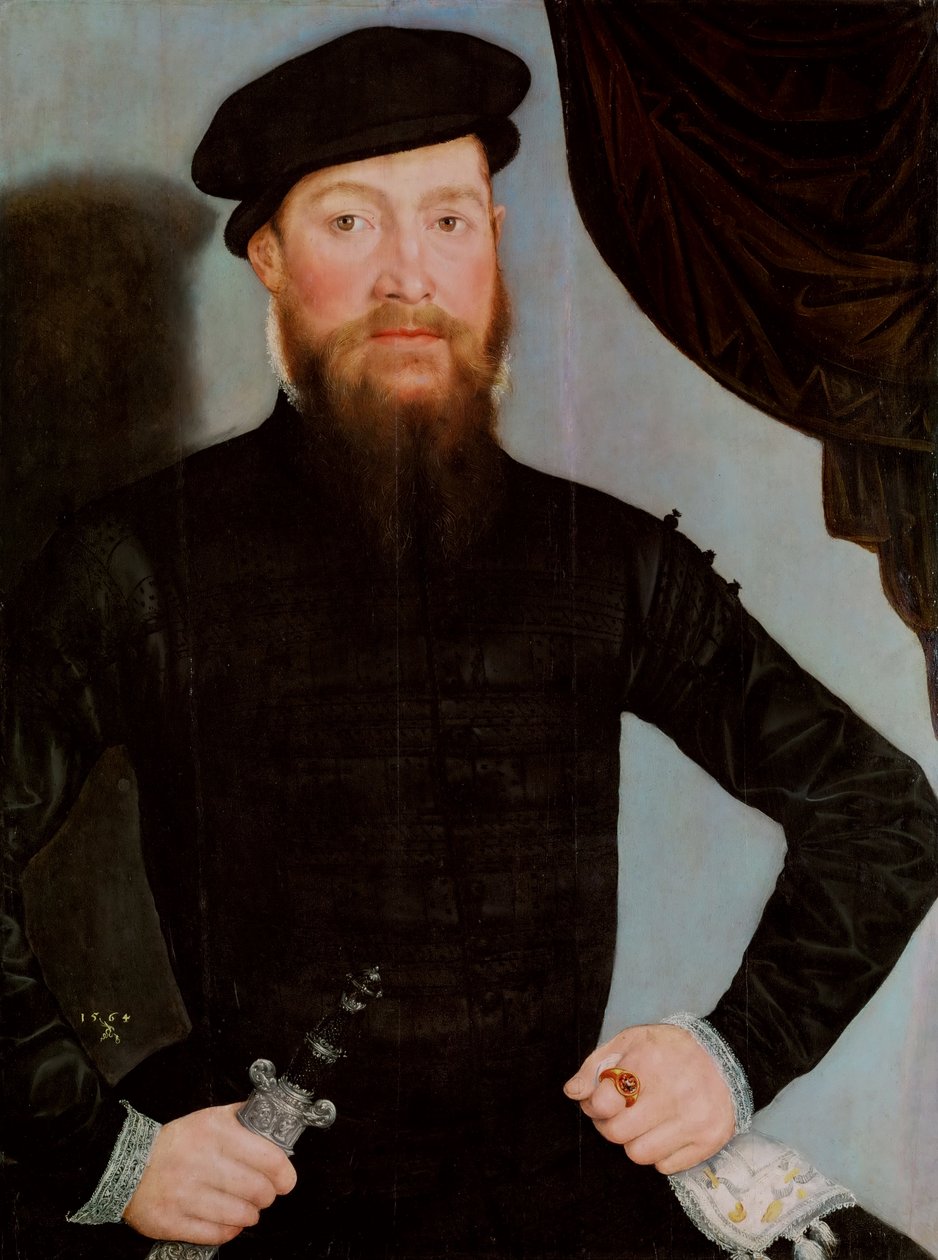 French : Portrait masculin Male Portrait - Lucas Cranach the Younger