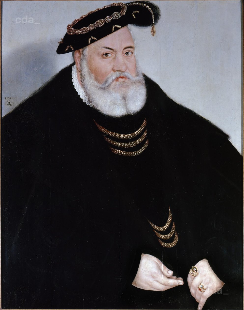 Portrait du margrave Georg le Pieux de Brandebourg-Ansbach - Lucas Cranach the Younger