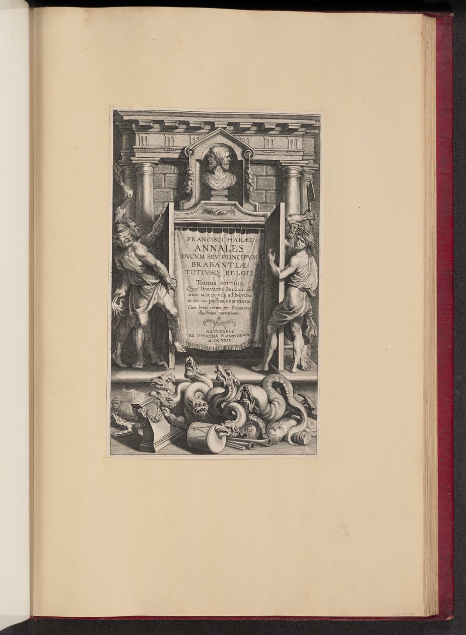 Page de titre pour Franciscus van Haer, Annales Ducum seu Principum Brabantiae, III - Lucas Emil Vorsterman after Sir Peter Paul Rubens