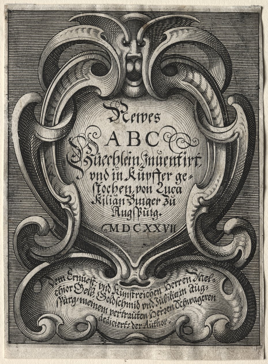Nouveau livret ABC, 1627 - Lucas Kilian