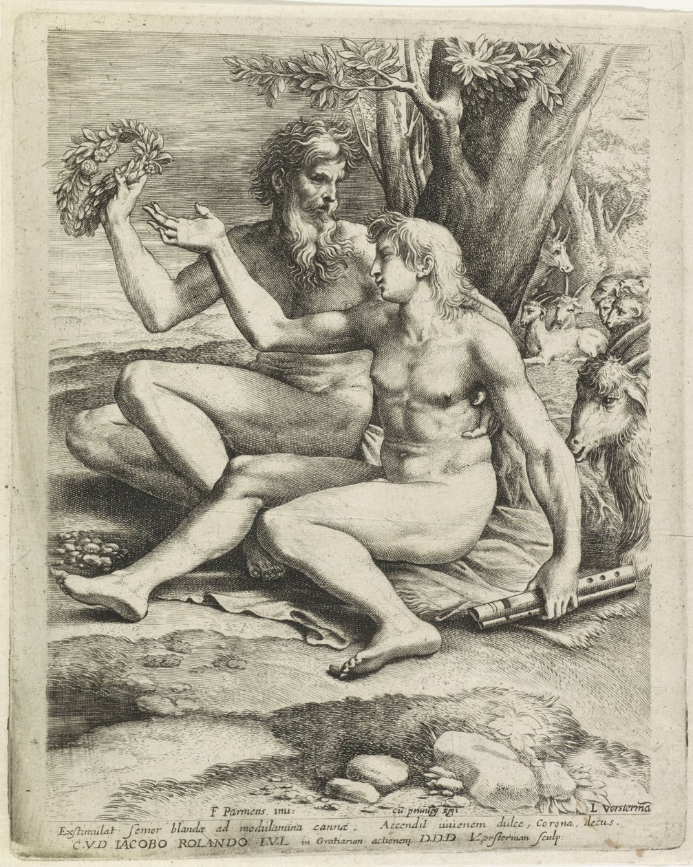 Jeune et vieux berger de chèvres - Lucas Vorsterman (I)