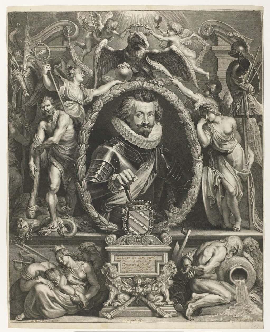 Portrait de Charles Bonaventure de Longueval, comte de Bucquoy - Lucas Vorsterman (I)