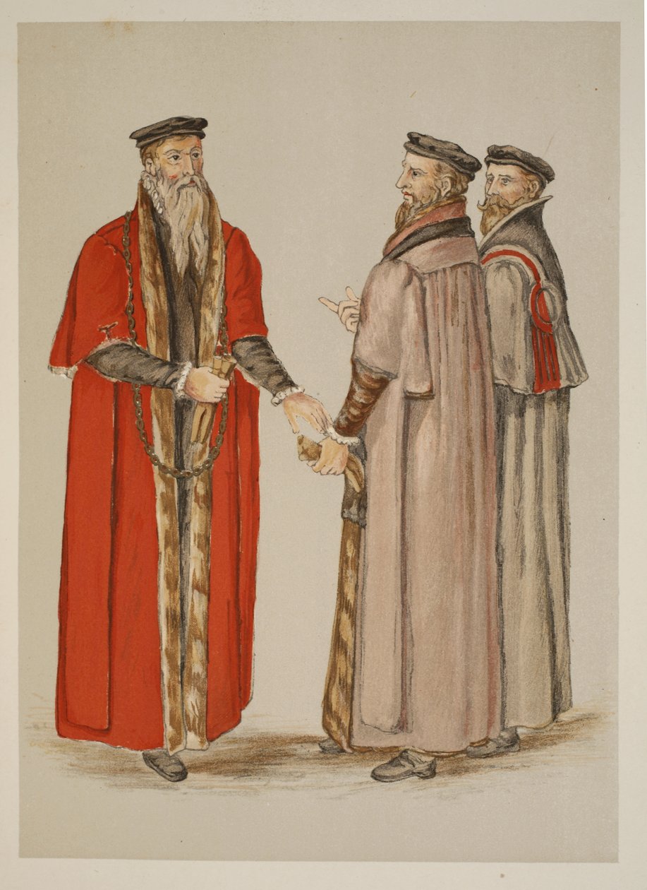 Lord Maire, Échevins et membre de la guilde, d