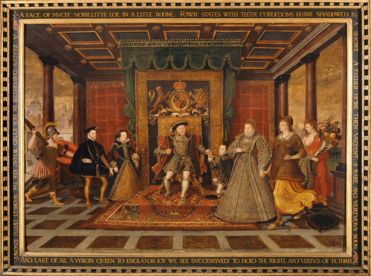 La famille de Henri VIII : Une allégorie de la succession Tudor - Lucas de Heere