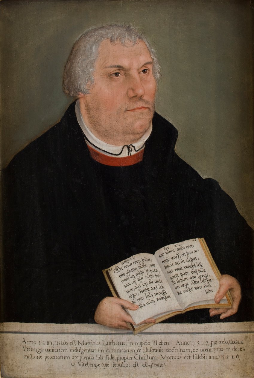 Portrait de Martin Luther (1483-1586) - Lucas the Elder (workshop of) Cranach