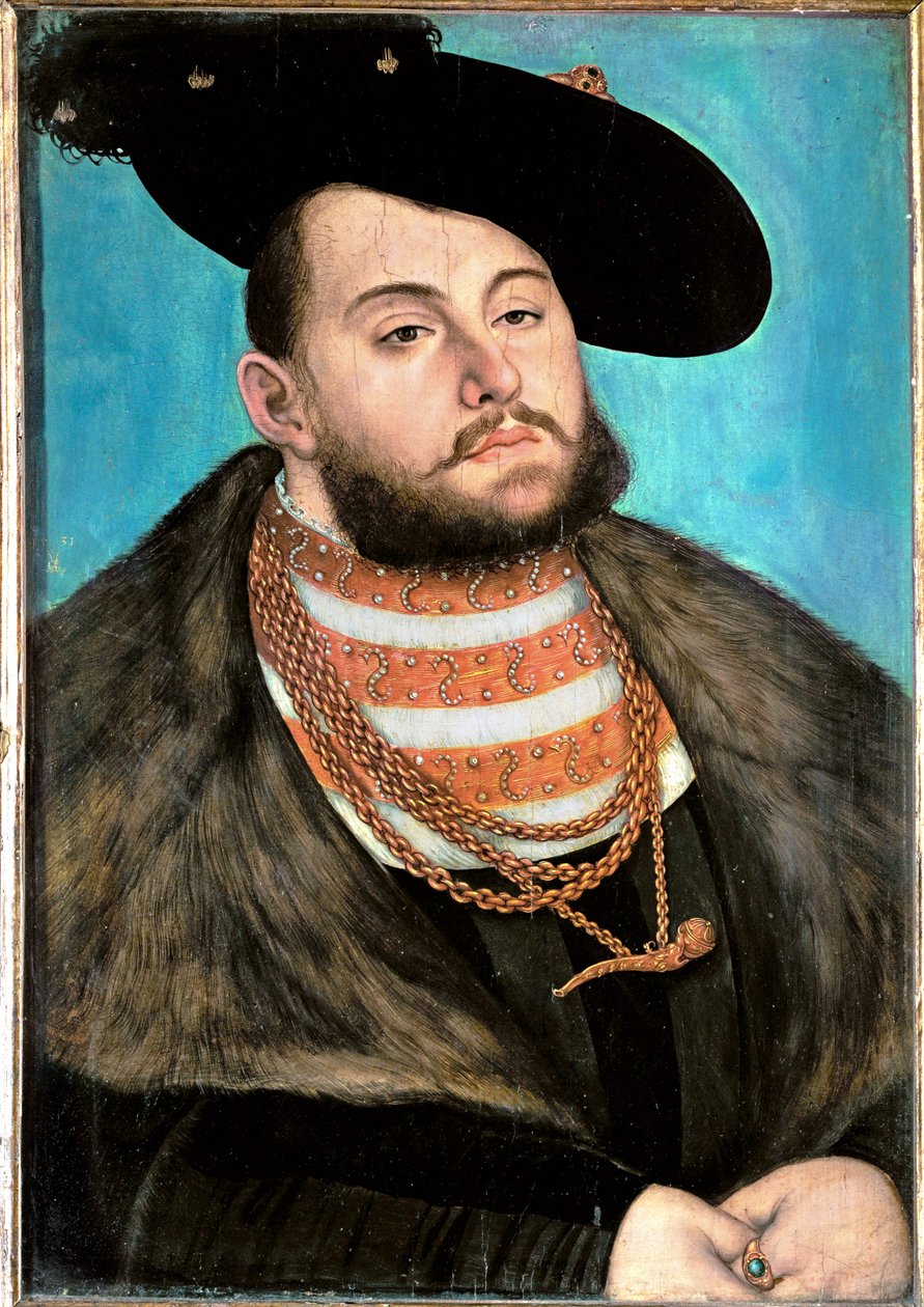 Johann Friedrich der Grossmuetige Elector of Saxony ... - Lucas the Elder Cranach