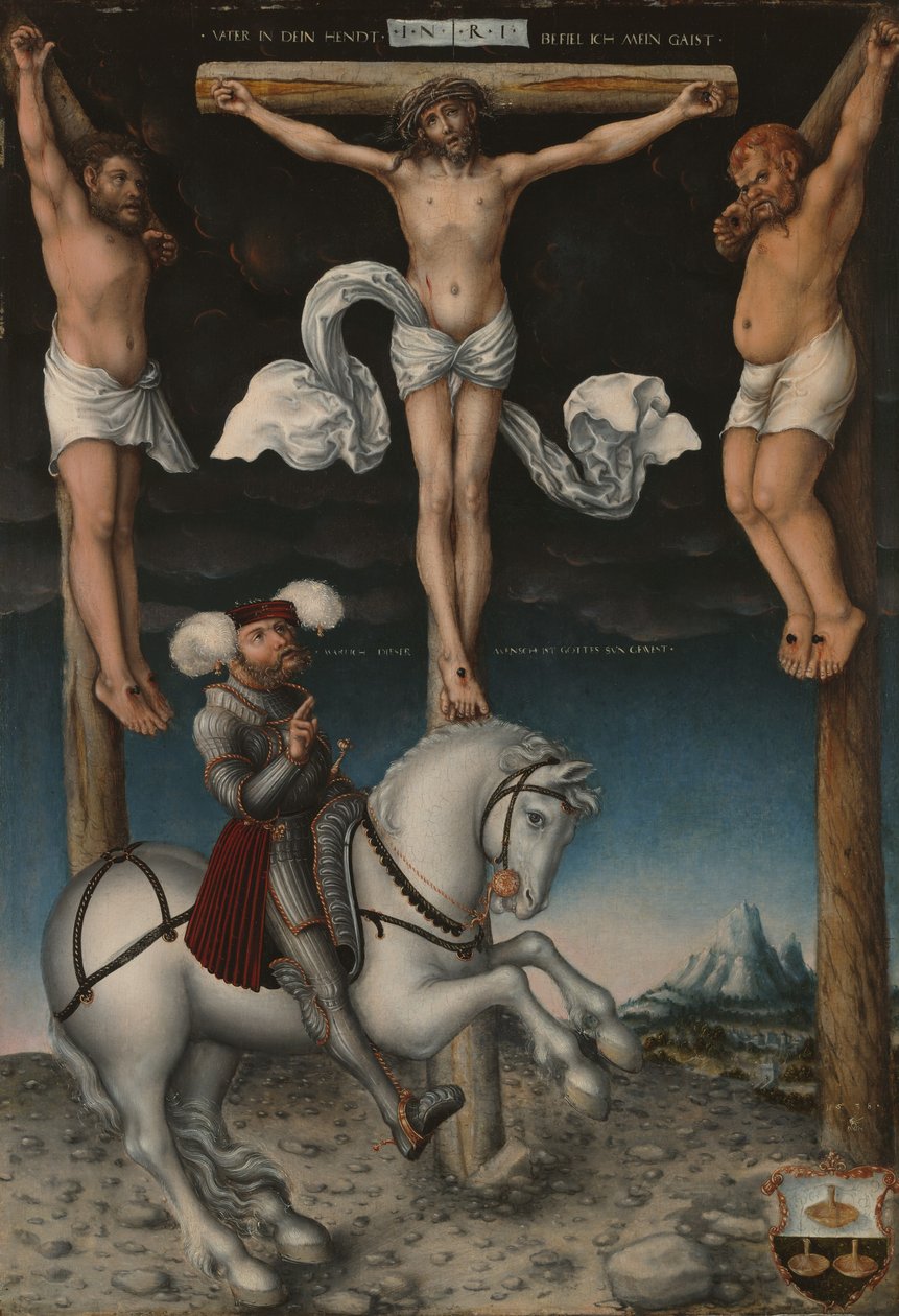 La Crucifixion avec le centurion converti - Lucas the Elder Cranach