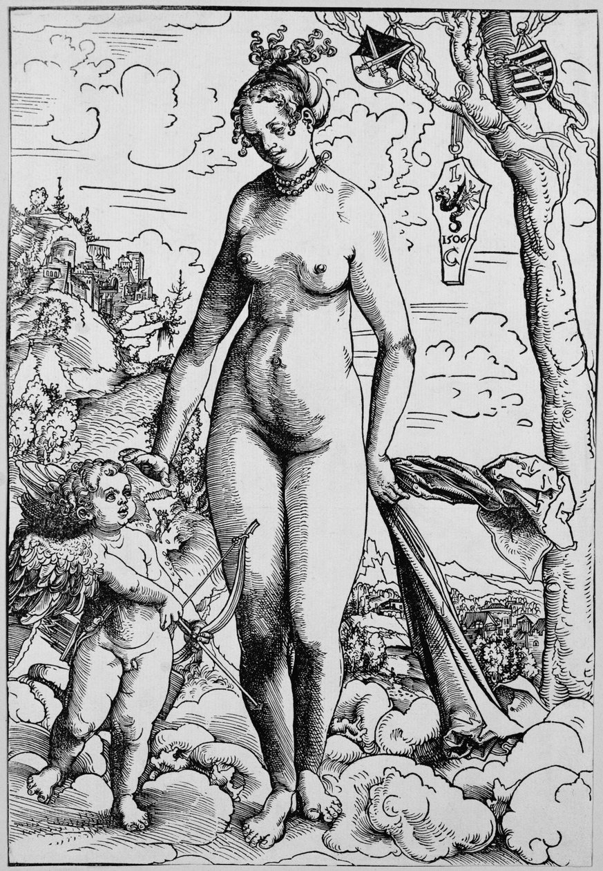 Vénus et Amour - Lucas the Elder Cranach