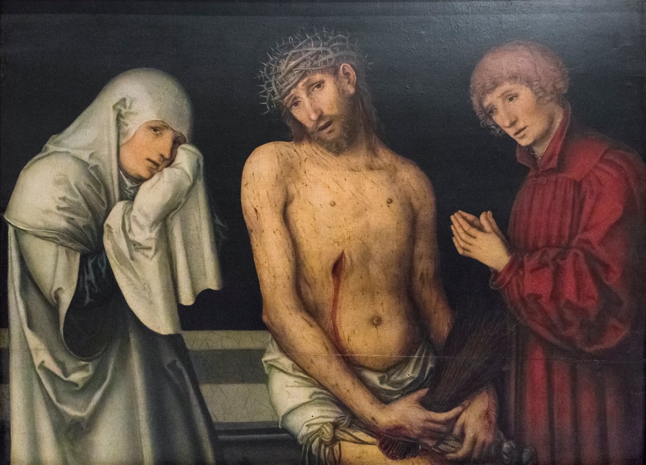 Pietà - Lucas the Elder or Hans (d.1537) Cranach