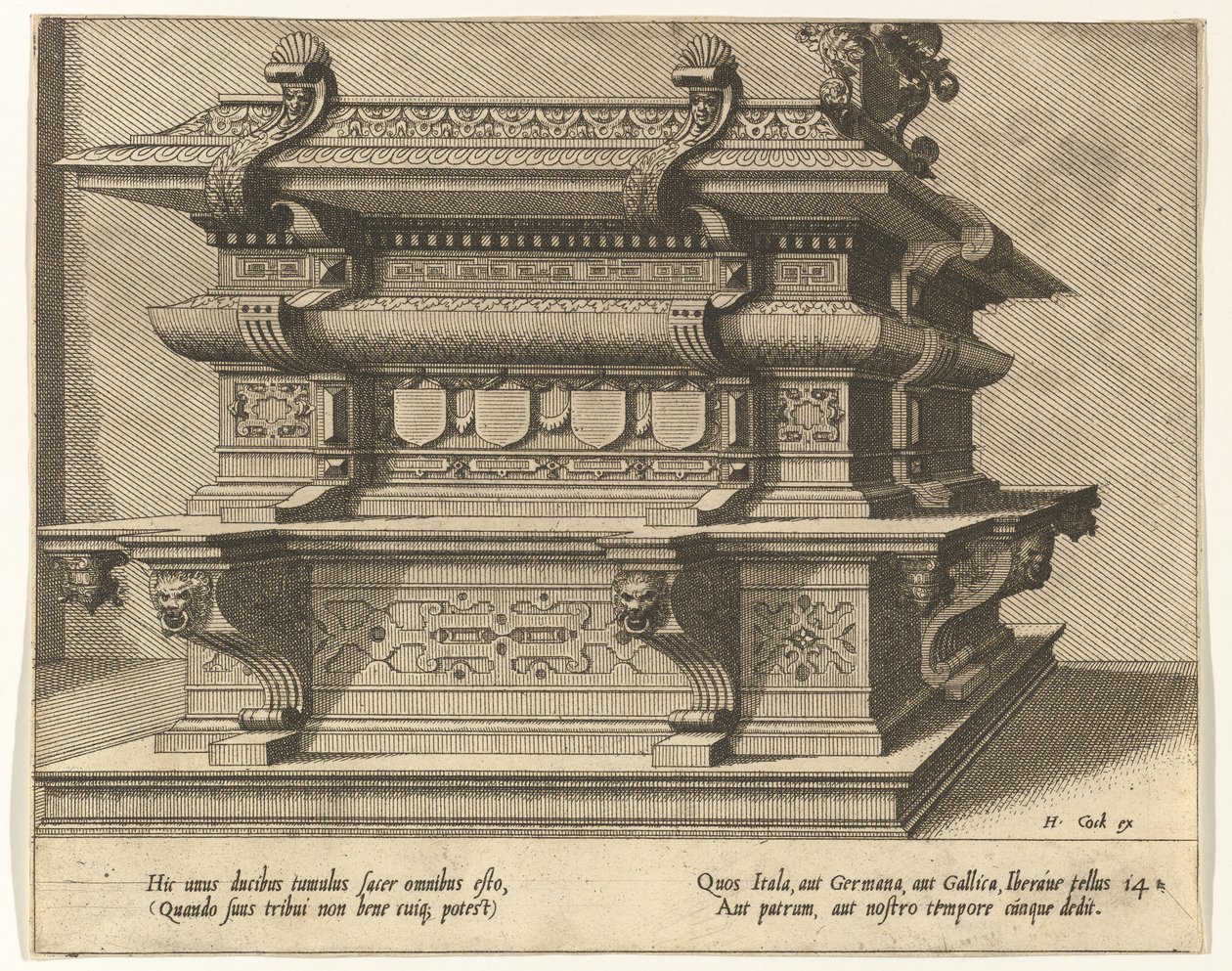 Cnotaphiorum 14, 1563. Créateurs : Johannes van Doetecum I, Lucas van Doetecum - Lucas van Doetecum