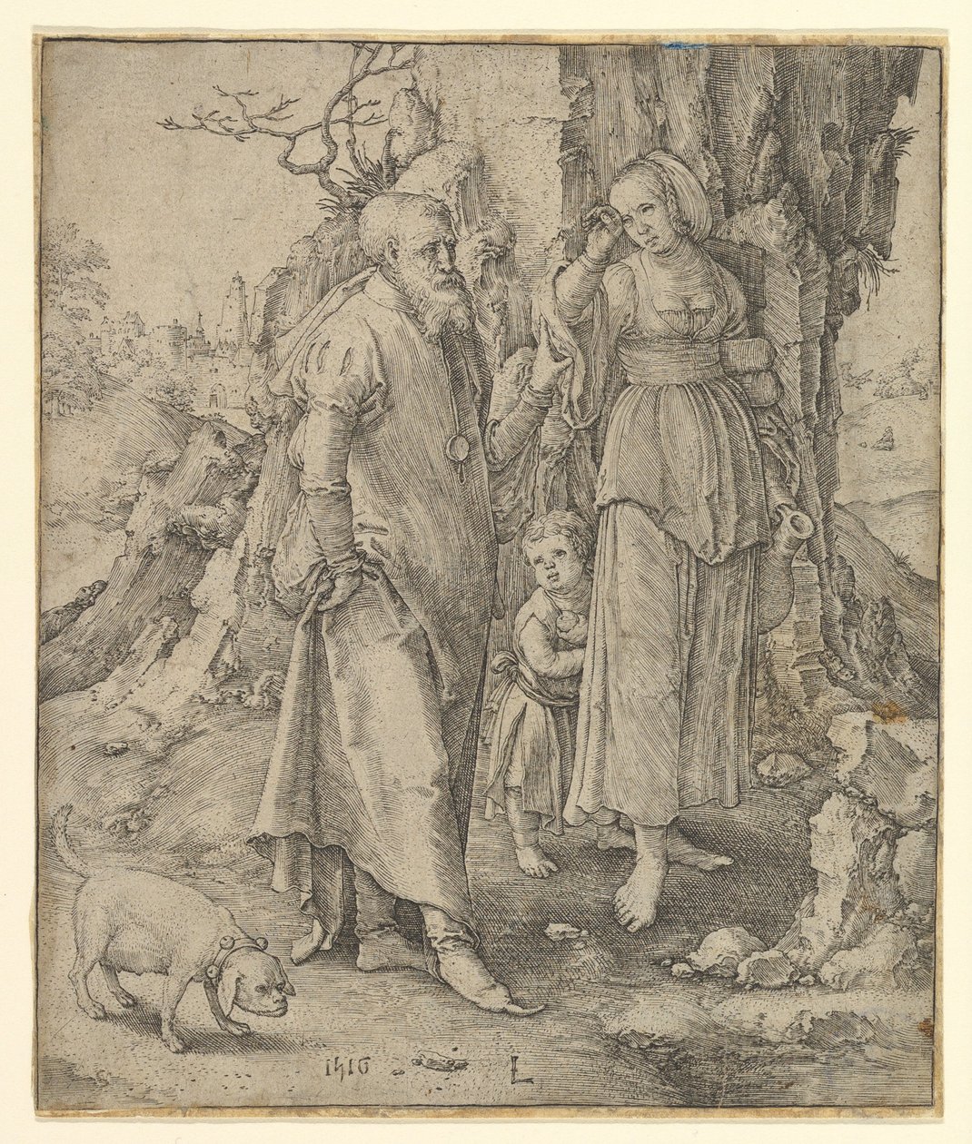 Abraham renvoyant Agar - Lucas van Leyden