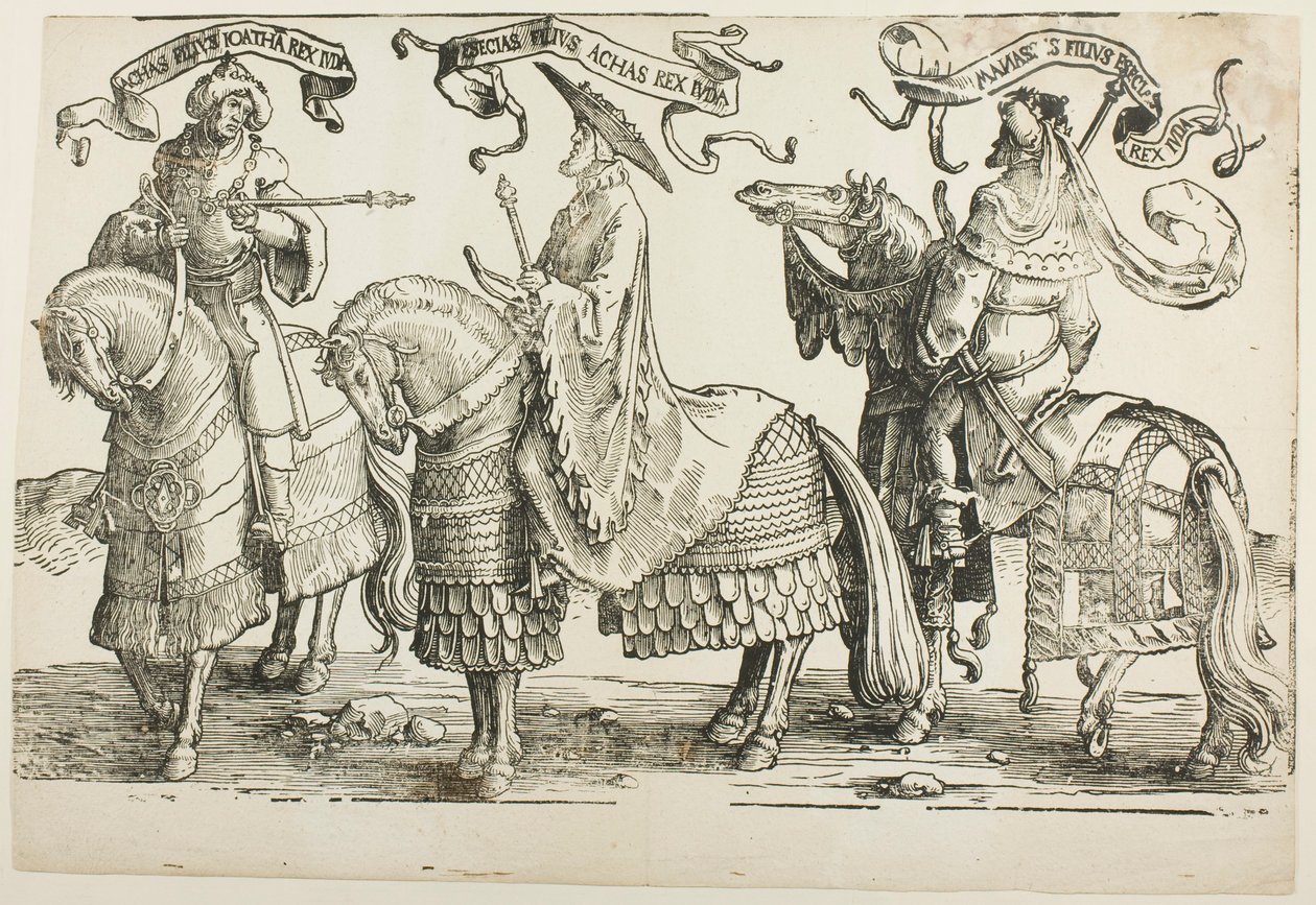 Achaz, Ézéchias, Manassé, planche quatre, des Douze Rois d