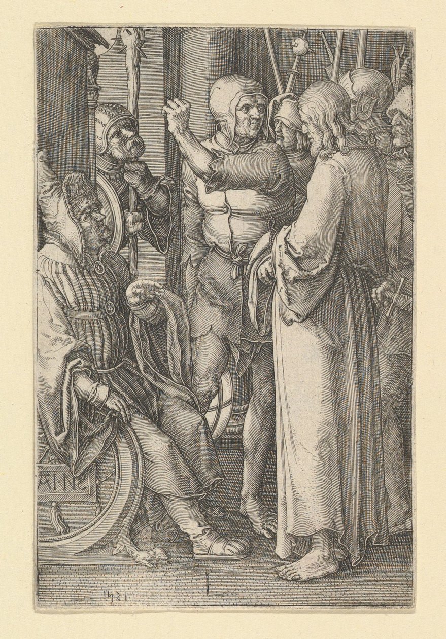 Le Christ devant Anne - Lucas van Leyden