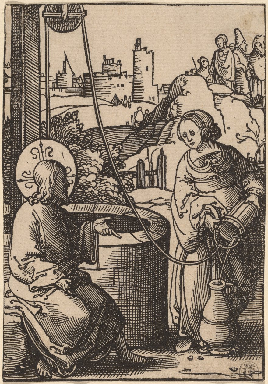Le Christ et la femme de Samarie - Lucas van Leyden