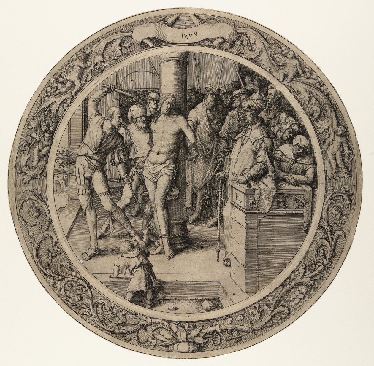 La flagellation du Christ (De Ronde Passie) - Lucas van Leyden