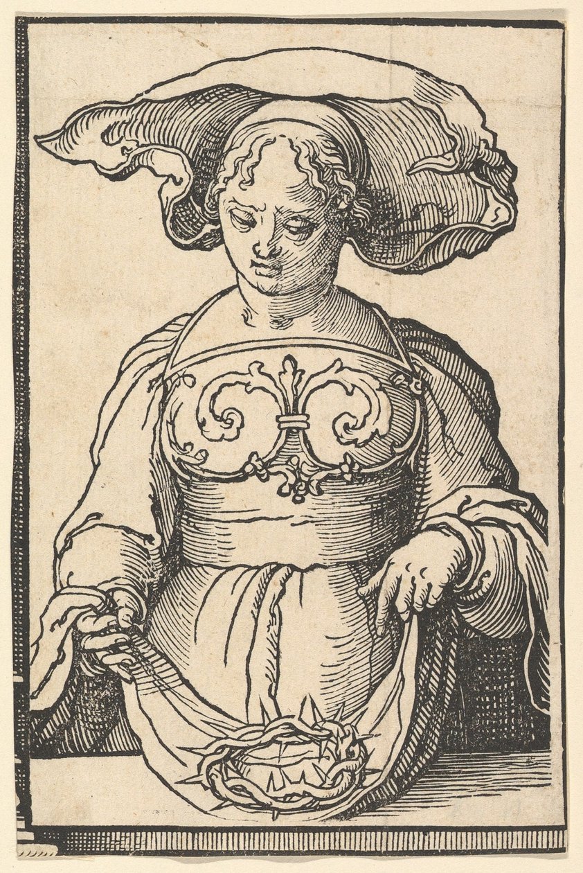 Sibylle de Delphes, de la série des Sibylles, vers 1530 - Lucas van Leyden