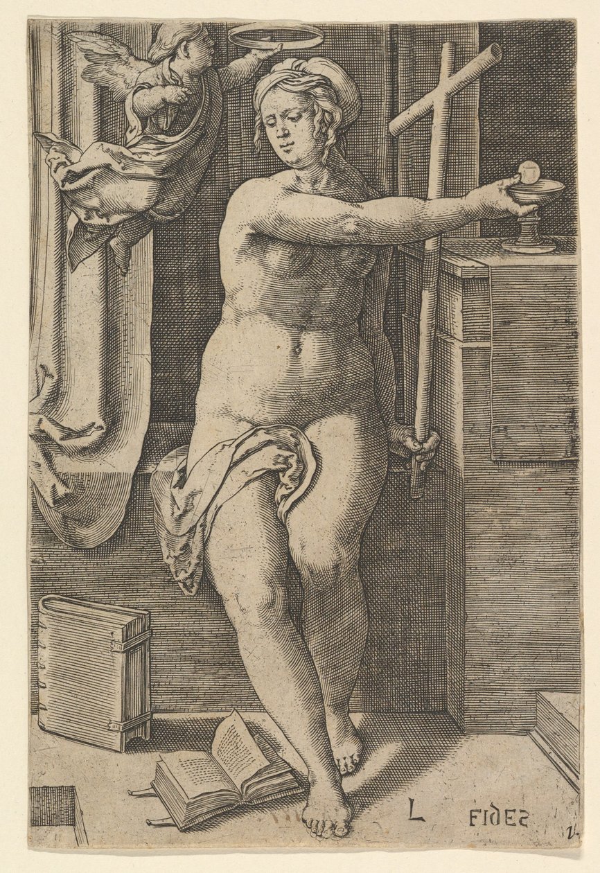 Foi Fides, de la série Les Sept Vertus - Lucas van Leyden