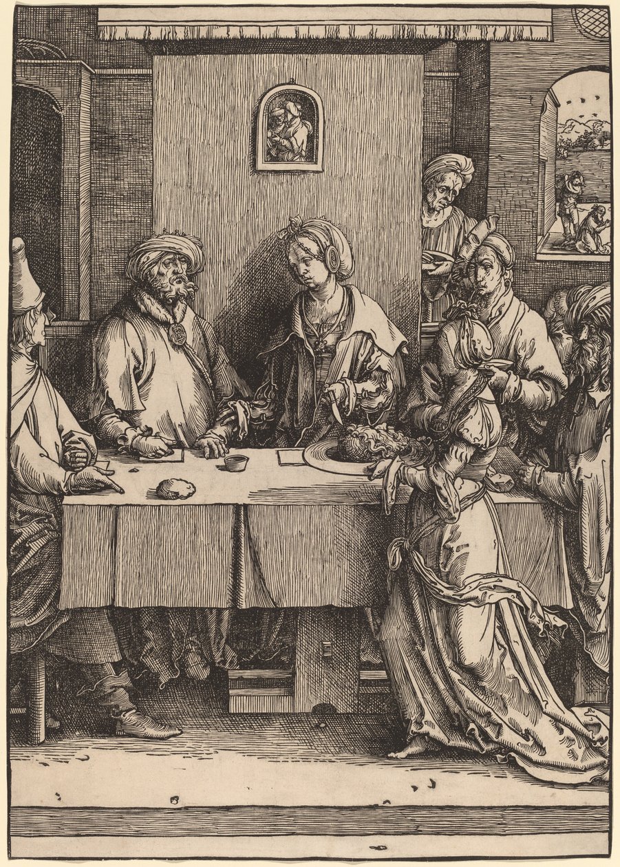 Hérode et Hérodiade - Lucas van Leyden