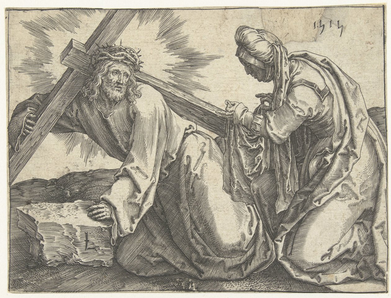 Portement de croix - Lucas van Leyden