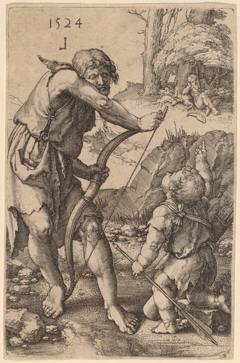 Lamech et Caïn - Lucas van Leyden