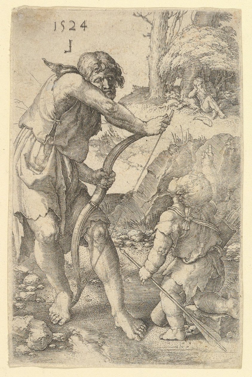 Lamech et Caïn - Lucas van Leyden