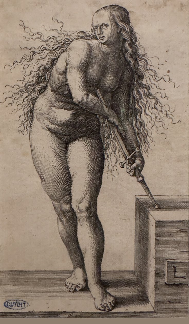 Le suicide de Lucrèce, entre 1514 et 1515 (Gravure) - Lucas van Leyden