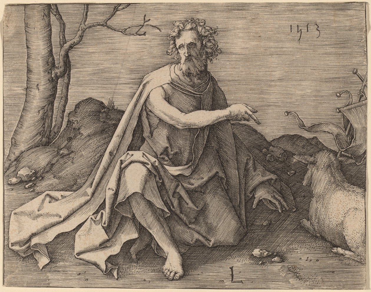 Saint Jean-Baptiste dans le désert - Lucas van Leyden