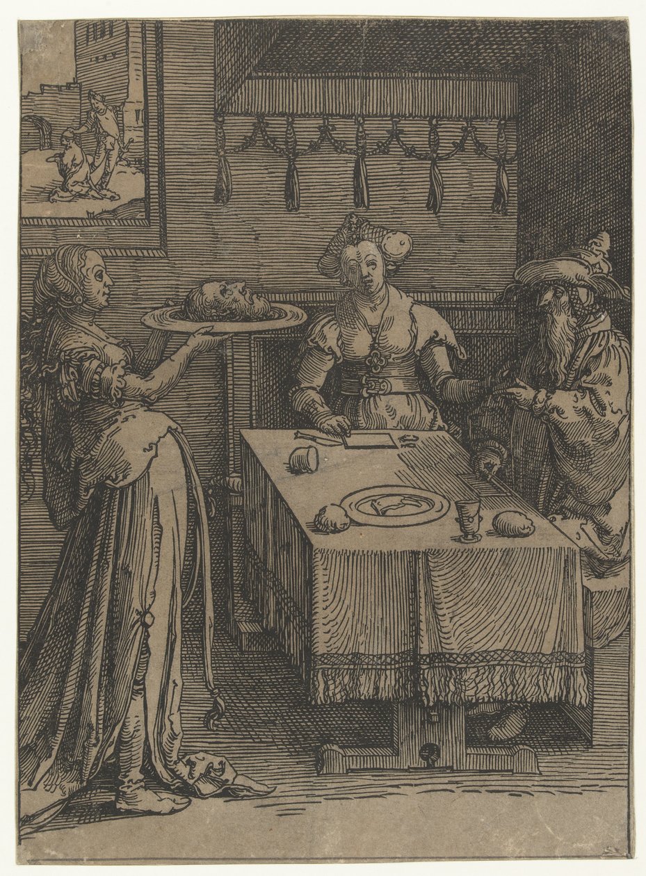 Salomé avec la tête de Jean-Baptiste - Lucas van Leyden