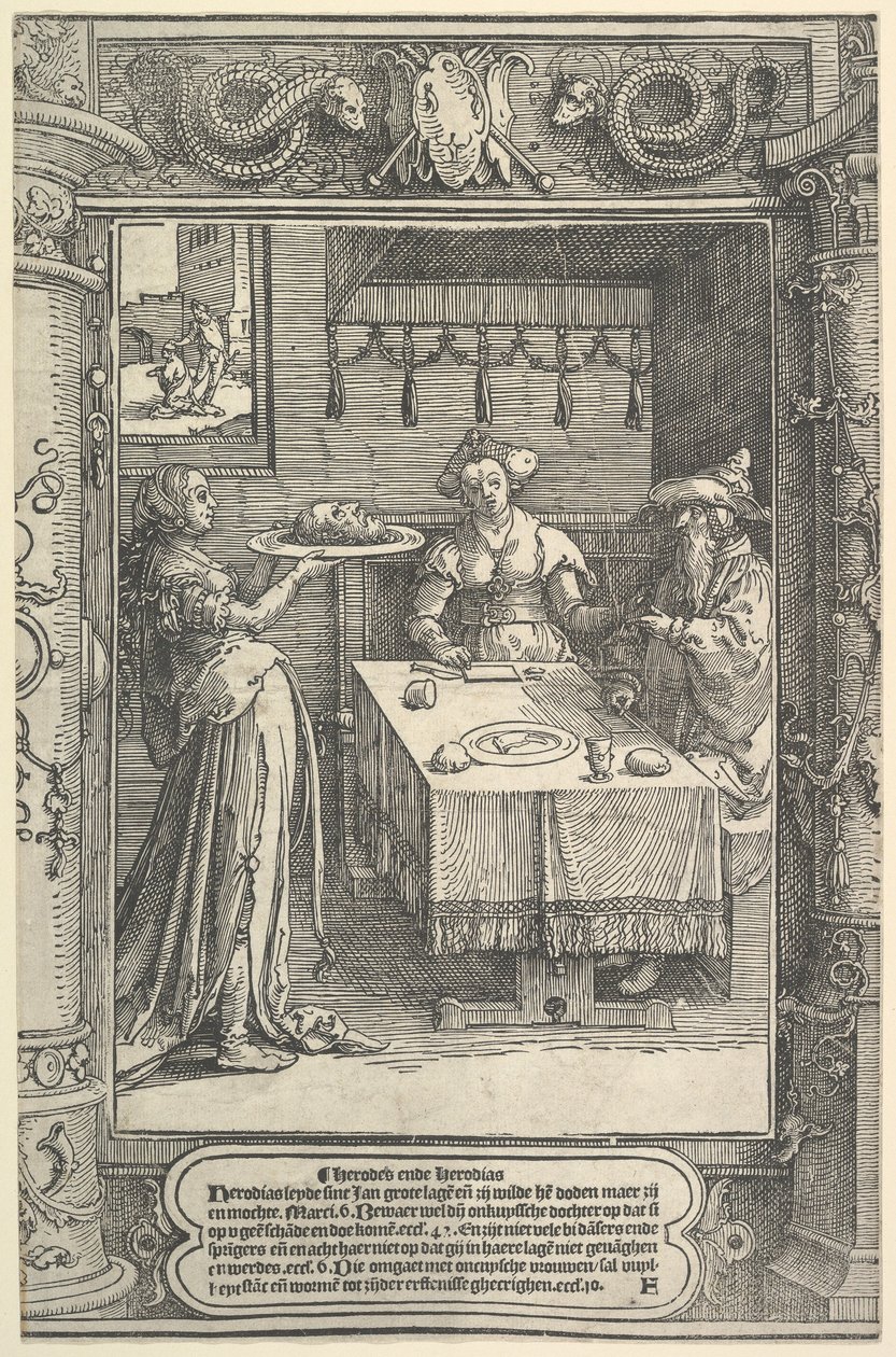 Salomé avec la tête de Jean-Baptiste - Lucas van Leyden