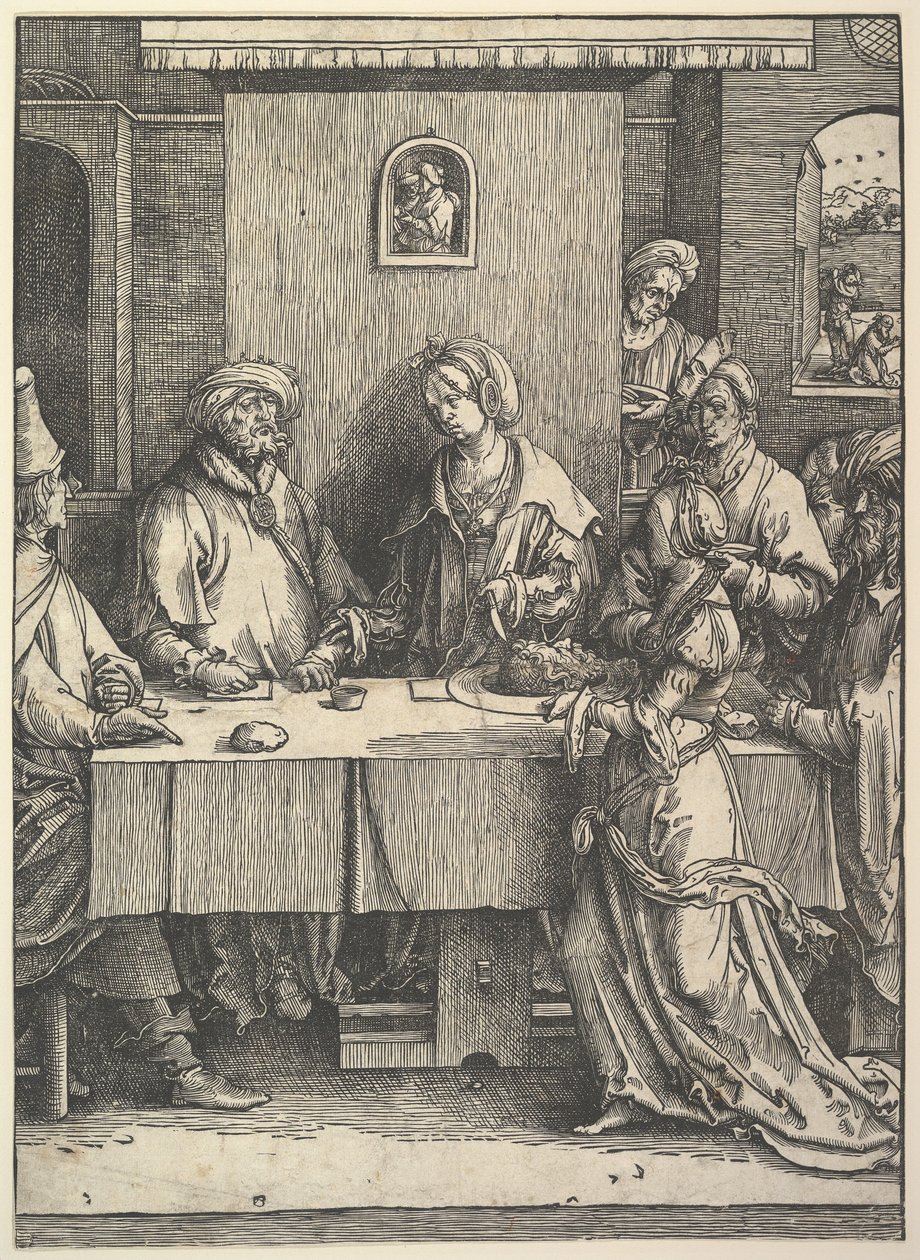 Salomé avec la tête de Jean-Baptiste - Lucas van Leyden