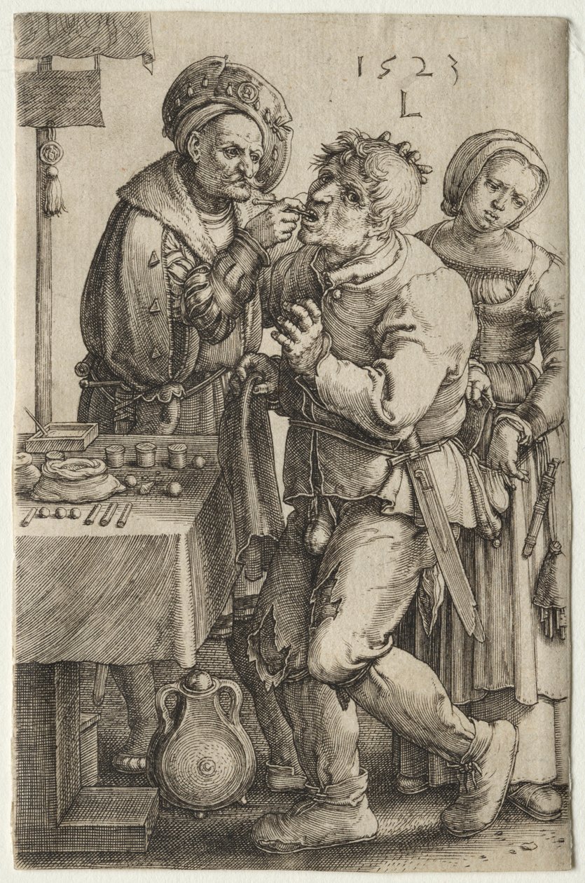 Le Dentiste, 1523 - Lucas van Leyden