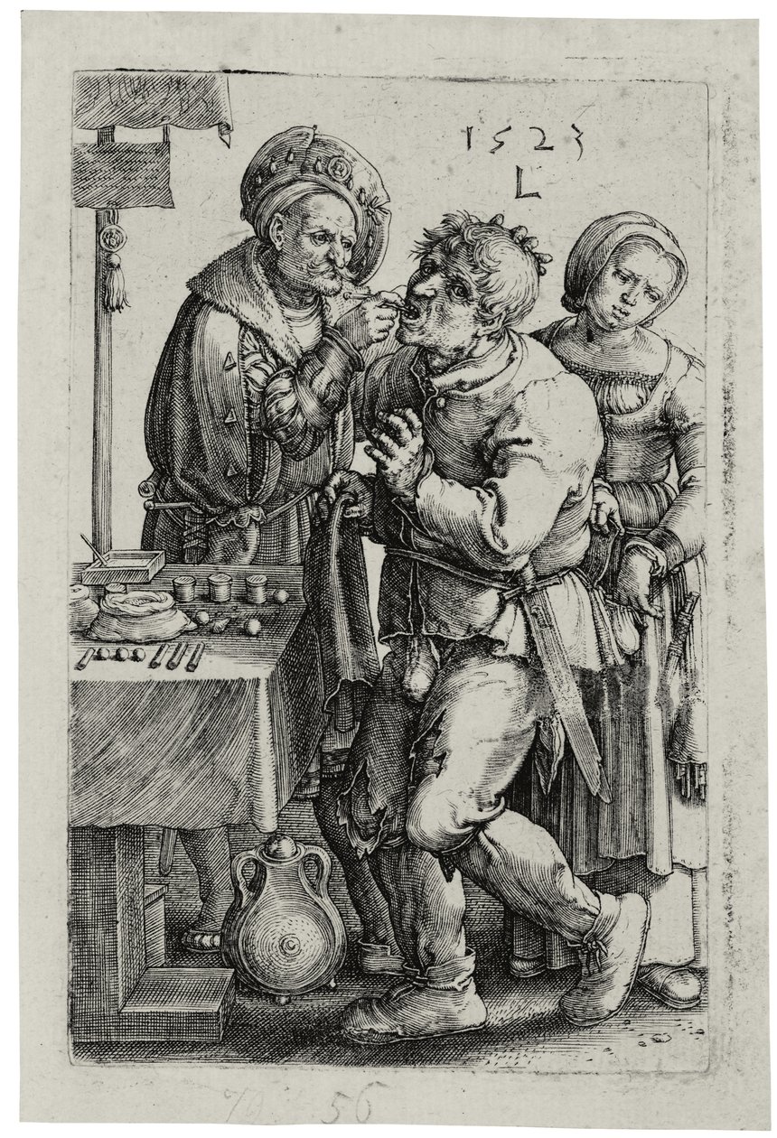 Le Dentiste, 1523 - Lucas van Leyden