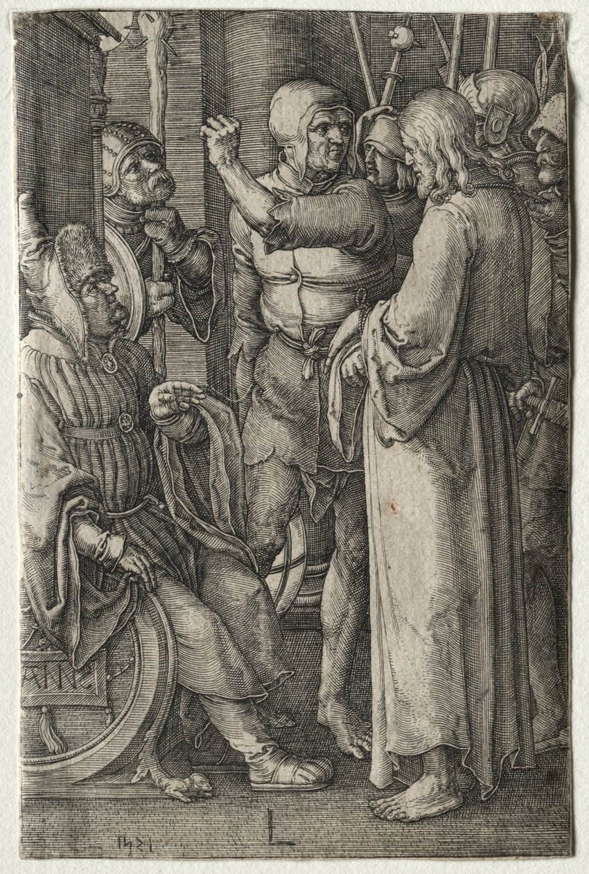 La Passion : Christ devant le grand prêtre, 1521 - Lucas van Leyden