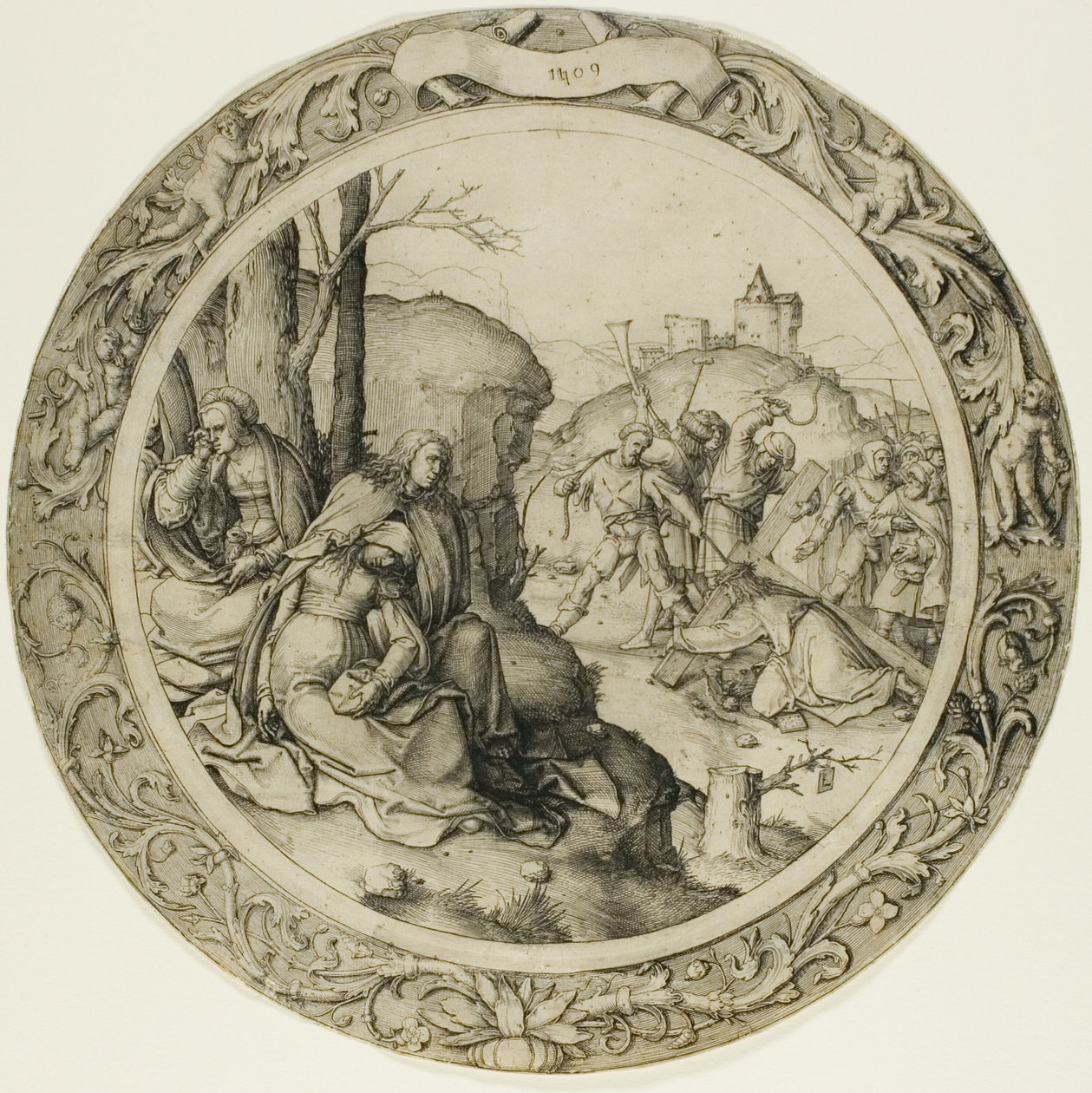 La Passion Ronde : Christ Portant la Croix - Lucas van Leyden