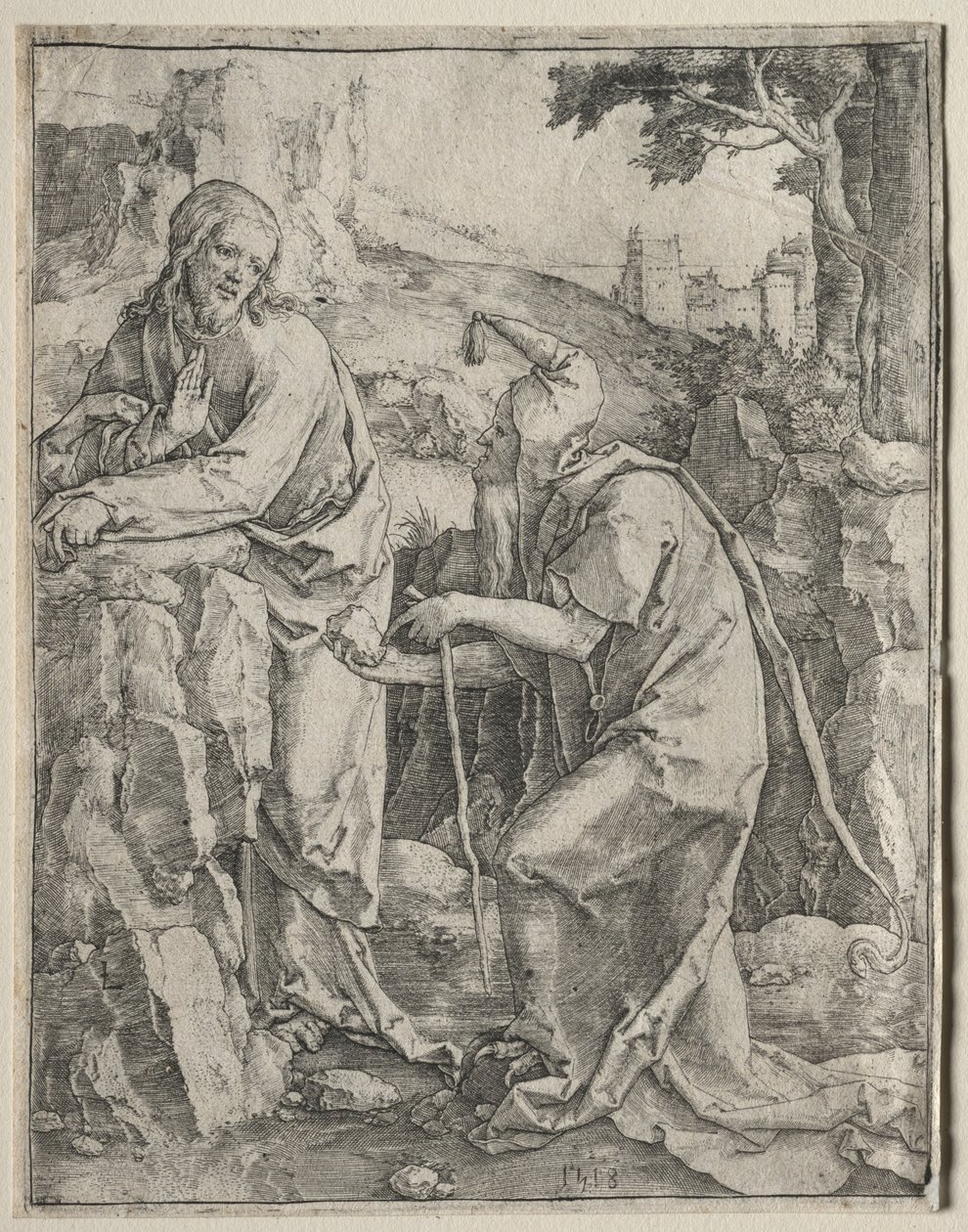 La Tentation du Christ - Lucas van Leyden