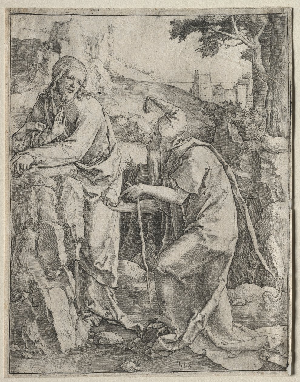 La Tentation du Christ, 1518 - Lucas van Leyden