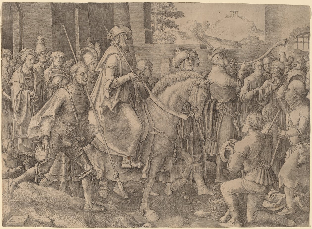 Le Triomphe de Mardochée - Lucas van Leyden