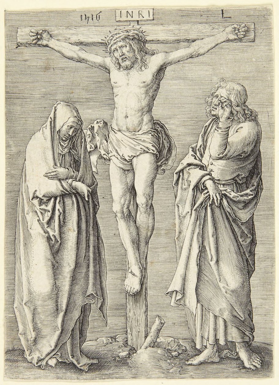 La Vierge et saint Jean au pied de la croix - Lucas van Leyden