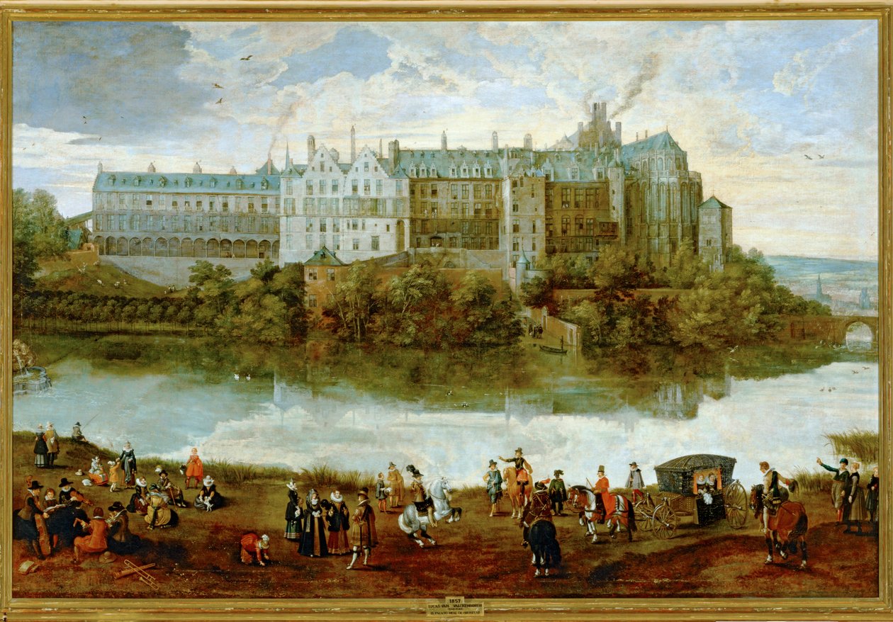 Le Palais Royal de Bruxelles ... (peinture sur toile) - Lucas van Valckenborch