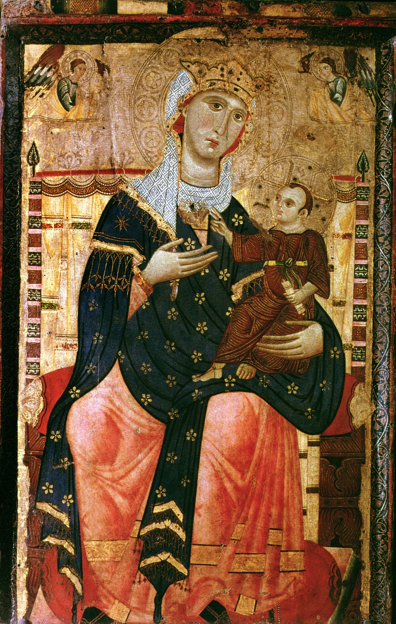 Madone et Enfant en majesté, vers 1260 - Luccanese School