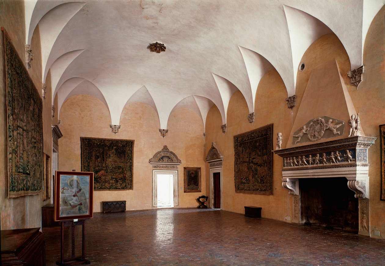 Salon du Palais Ducal réalisé sous le règne du duc Federico da Montefeltro, conçu par l