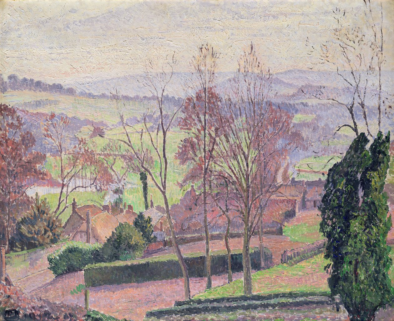 Un matin de février, East Knoyle, 1917 - Lucien Pissarro