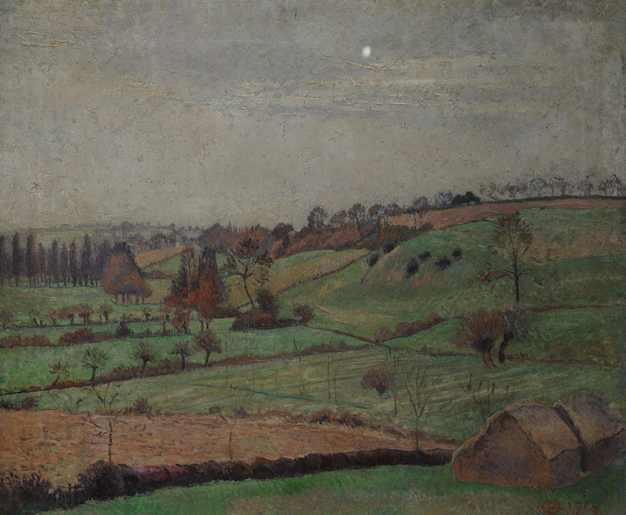 La vallée, Duton Hill, Elsenham, Essex - Lucien Pissarro
